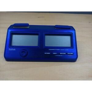 Saitek Competition Chess Game Clock Professional Timer Blue